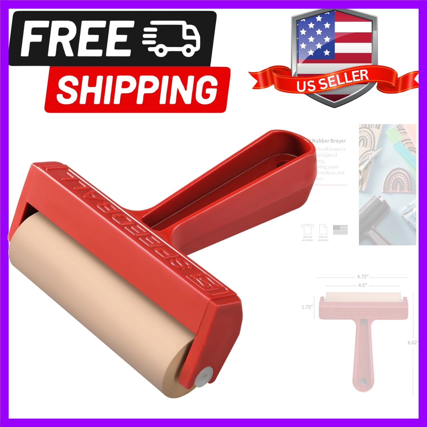 Art Products Company 004117 004117 Soft Rubber Brayer