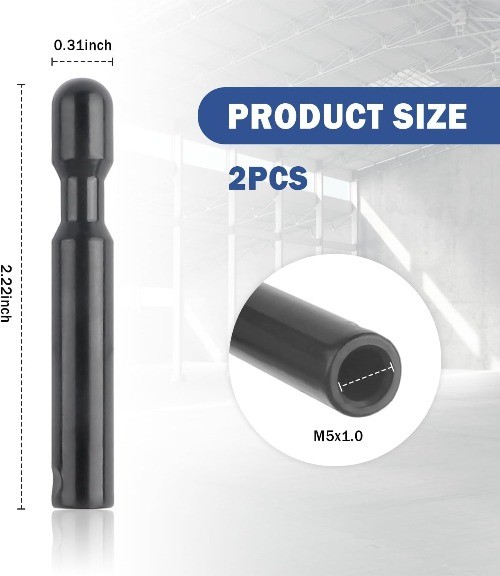 2PCS Car Door Lock Knobs, Premium Black Interior Door Lock Pin, Professional Car