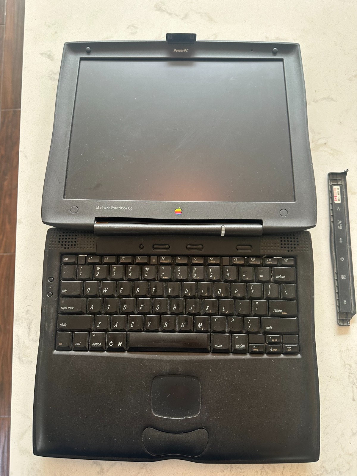 Apple PowerBook Wallstreet Vintage Laptop No Power Broken Hinge READ