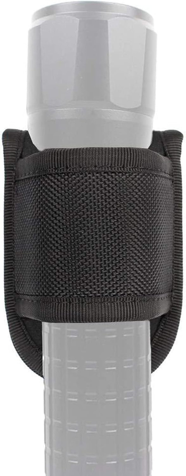 Black Open Top D Cell Compact Light Holder – PU Leather Flashlight Pouch