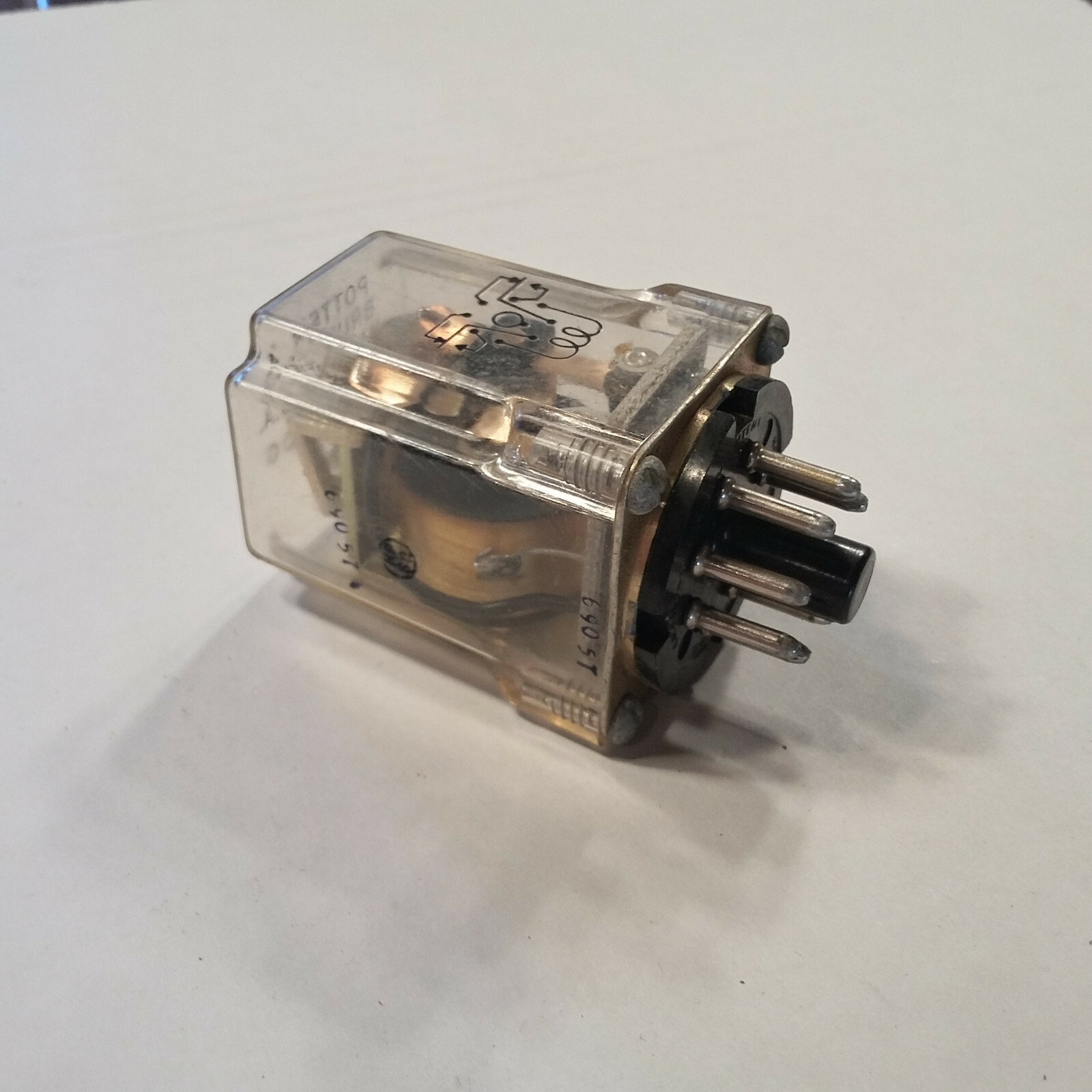 Potter & Brumfield KRP-11DG-12 -  Power Relay, DPDT, 12 VDC, 10 A,