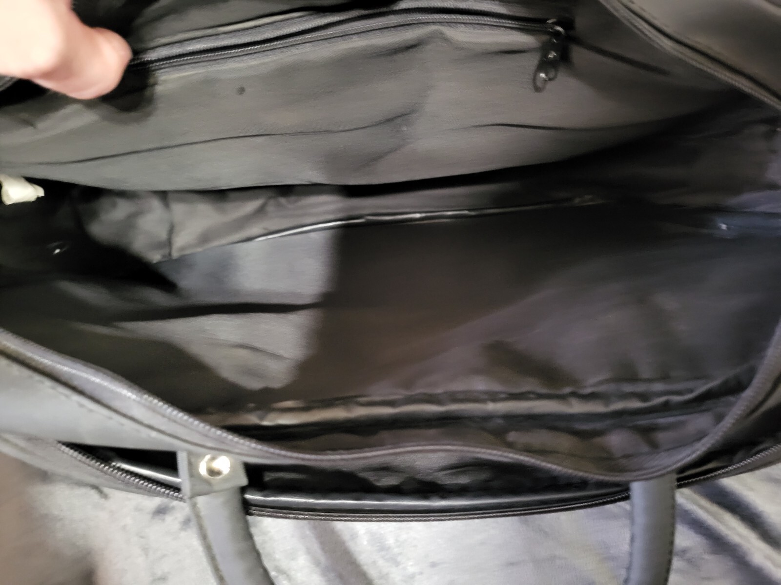Black 14" Vinyl Laptop Bag