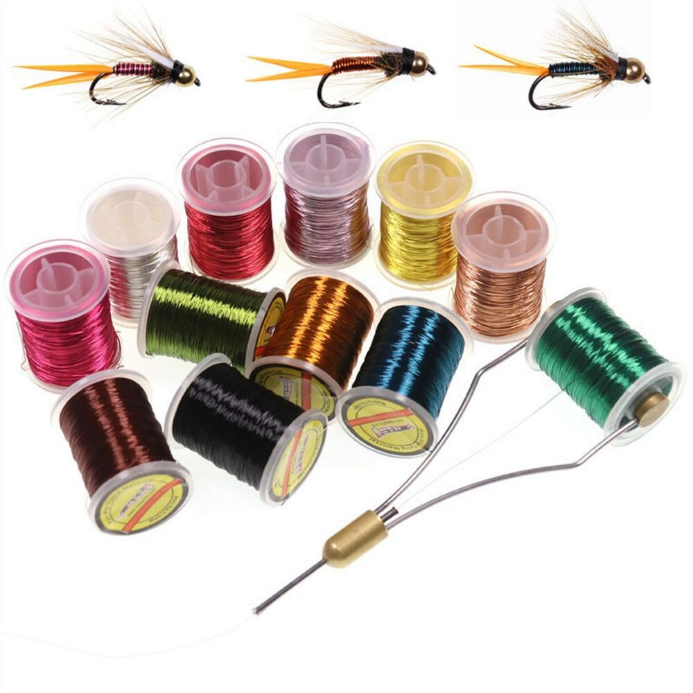 1PC Fly Tying Copper Wire Fly Tying Thread Fishing Accessories Nymph Thread