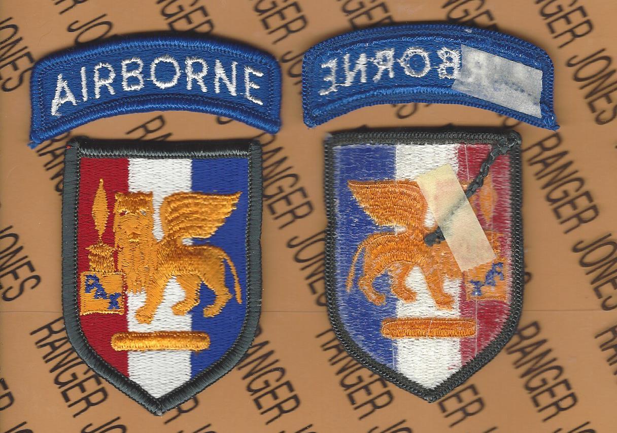 US Army Southern European Task Force SETAF Airborne ~3.5" uniform patch m/e