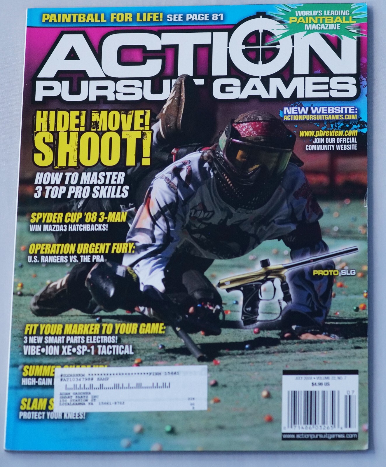 Priced To Sell July 2008 Action Pursuit Games Print Paintball Magazine
