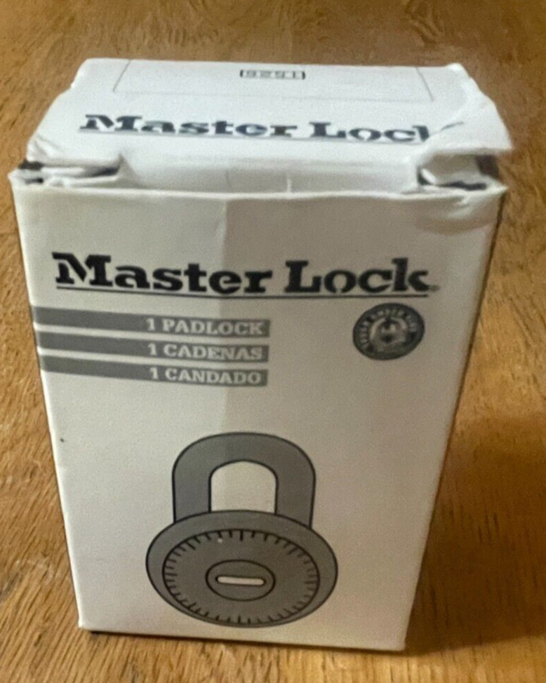 Master Lock Combination Padlock Without Key 1-7/8in 1525STK in box