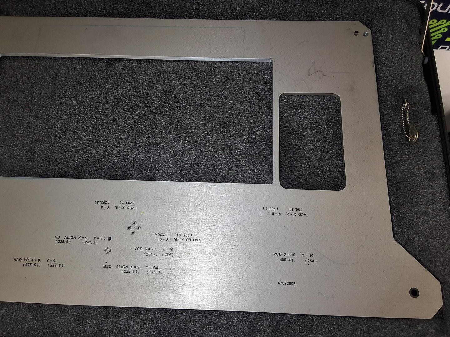 UNIVERSAL INSTRUMENTS 47072003 BEC BOARD ERROR CORRECTION ALIGNMENT TEMPLATE