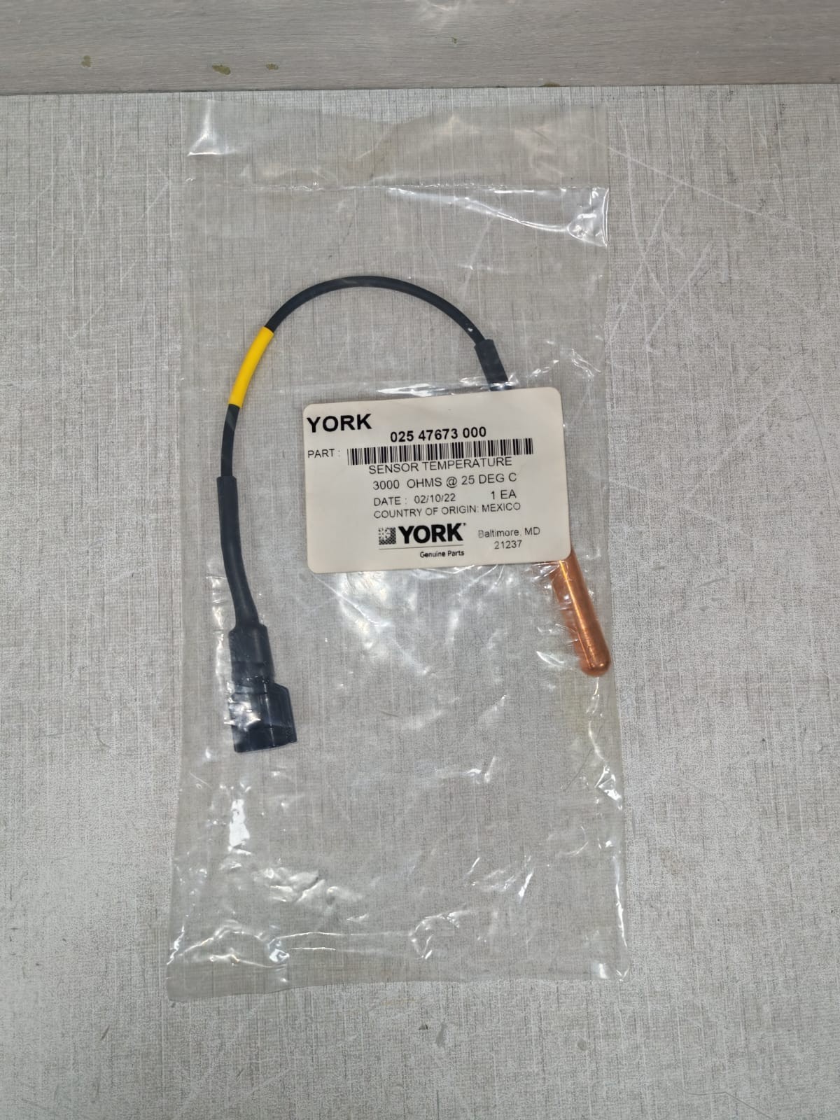 YORK 325 47673 000 Temperature Sensor Kit