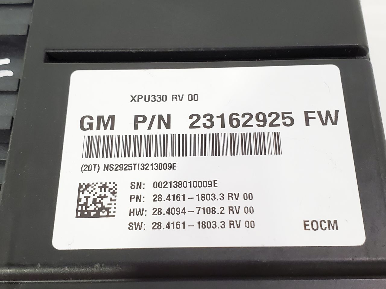 2014 Cadillac XTS OEM Collison Avoidance Module 23162925