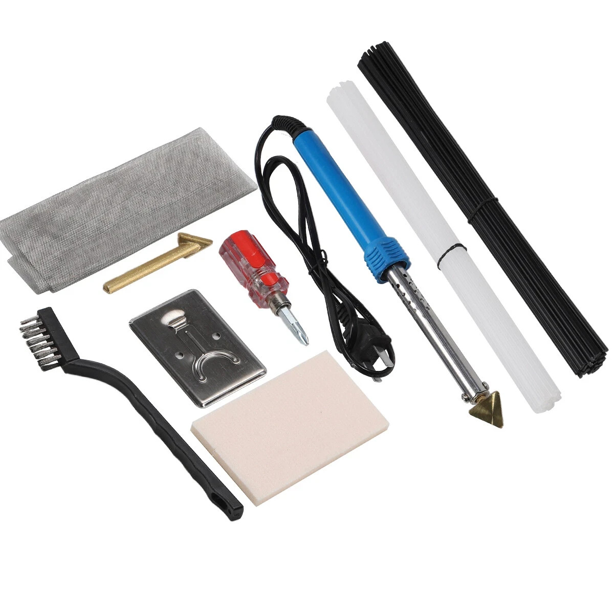 Plastic Welder Kit 80W Plastic Welding Kit with 2 Tips & 40 Rods