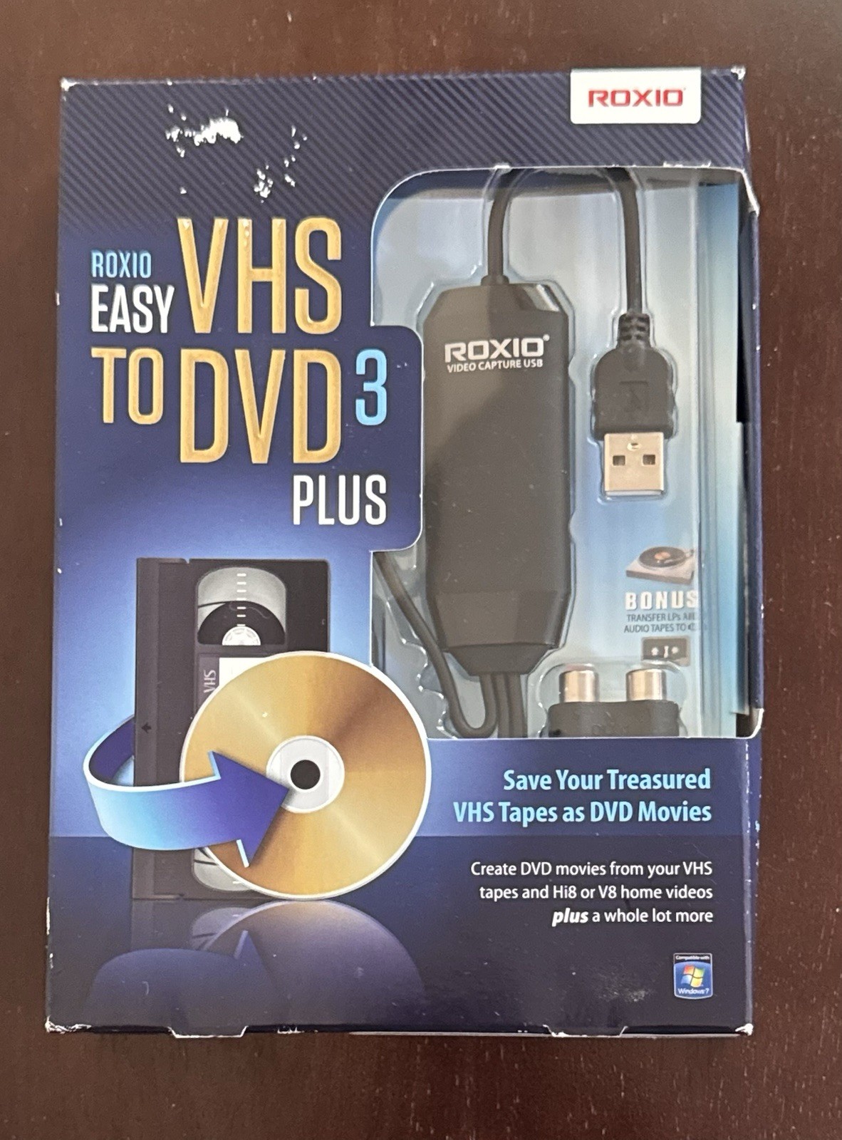Roxio Easy VHS to DVD 3 Plus Video Converter Kit Transfer Video