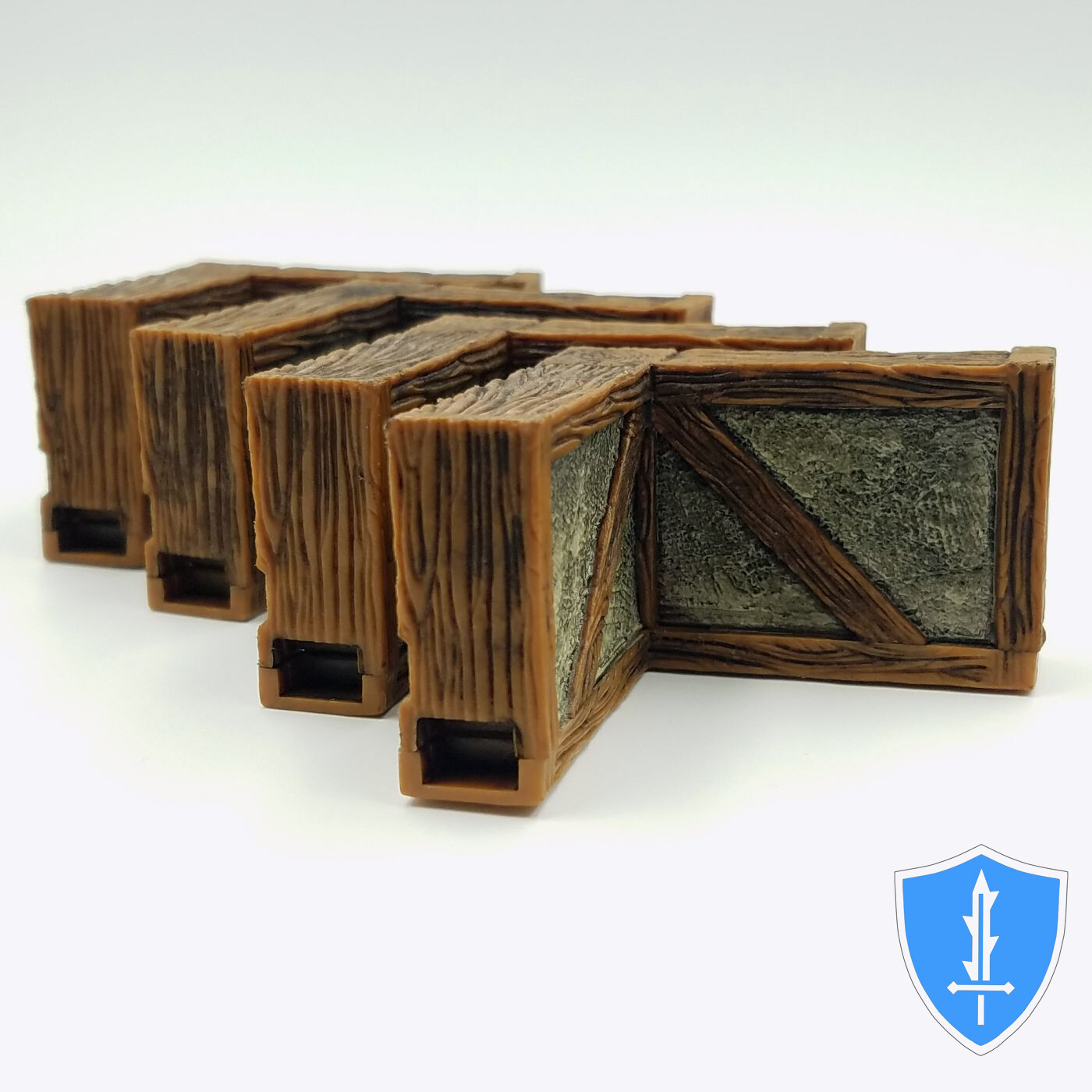 Plaster Inside Corner Wall x4 - WizKids WarLock Tiles D&D Dungeon 1" Tall