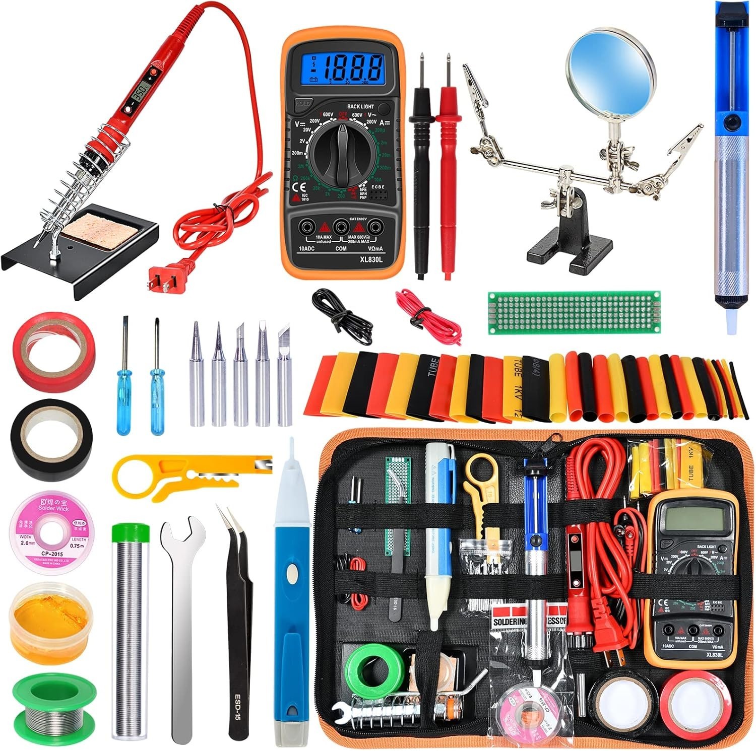 Precision Soldering Micro Pen Heavy Duty Kit Small Electrical Welding Tool 80W