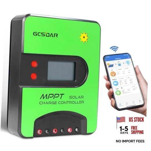 A MPPT SCC 12V/24V Auto PV 100V (WiFi) | USB Charge, 12V Solar Charge 40
