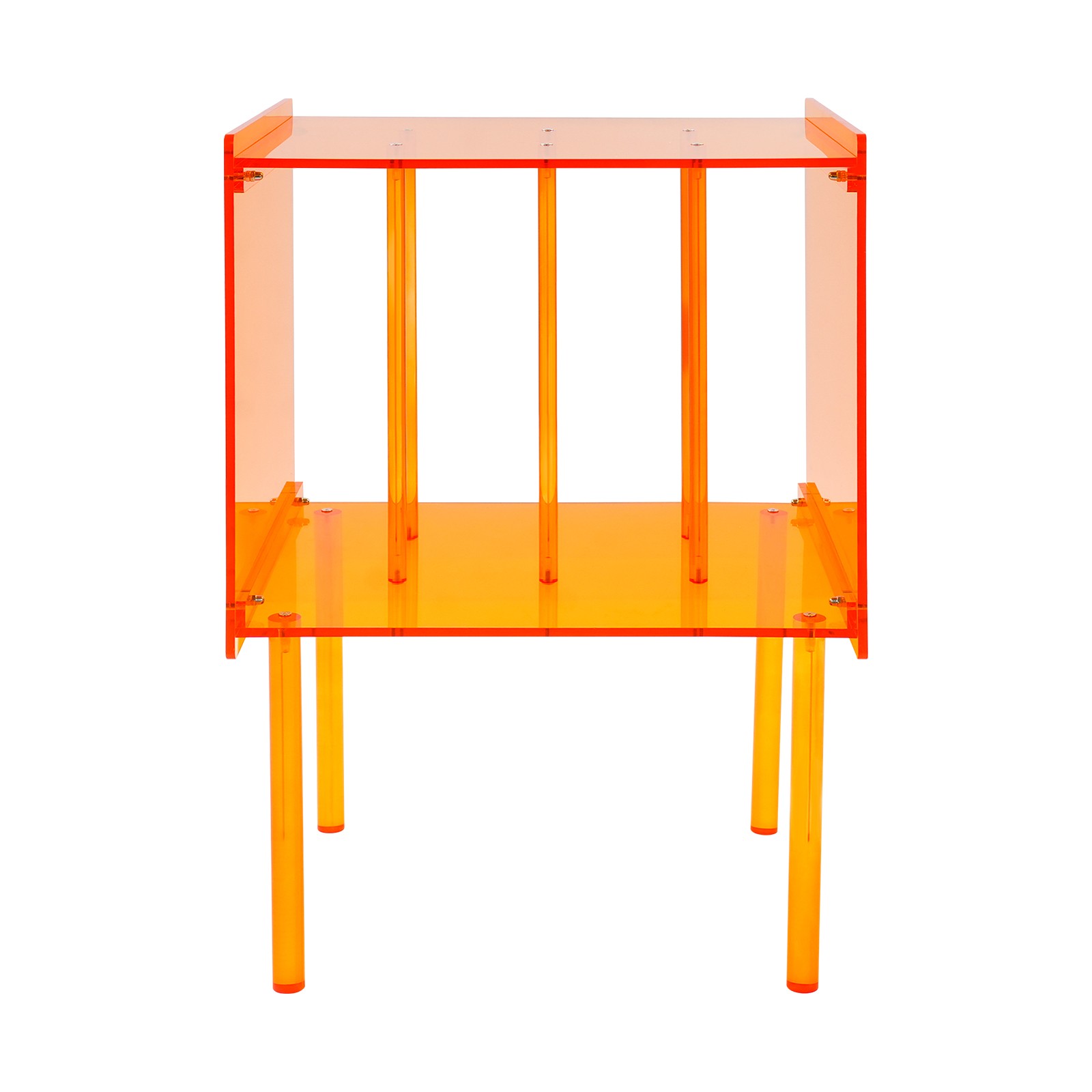 Acrylic Record Player Stand, Record Player Stand W/ Storage, Acrylic Side Table