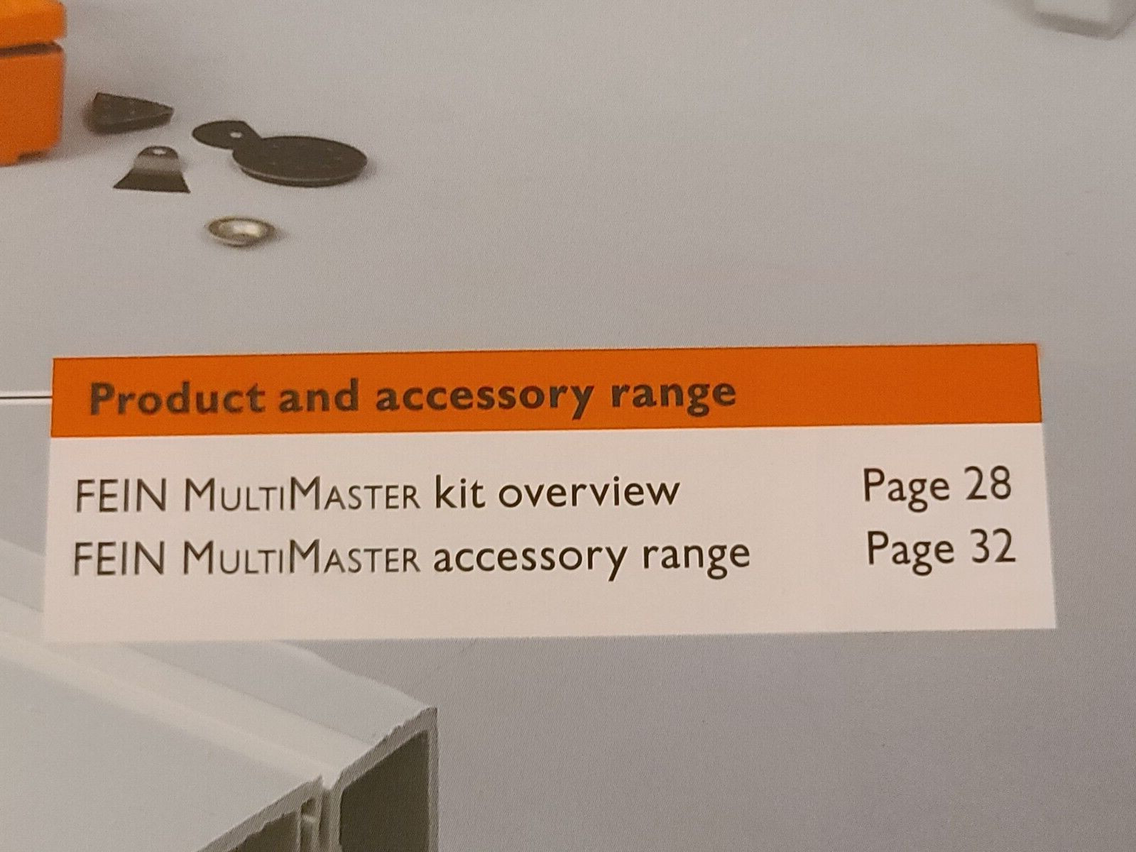 Fein 34 Page Tool and Accessories How To Use Booklet