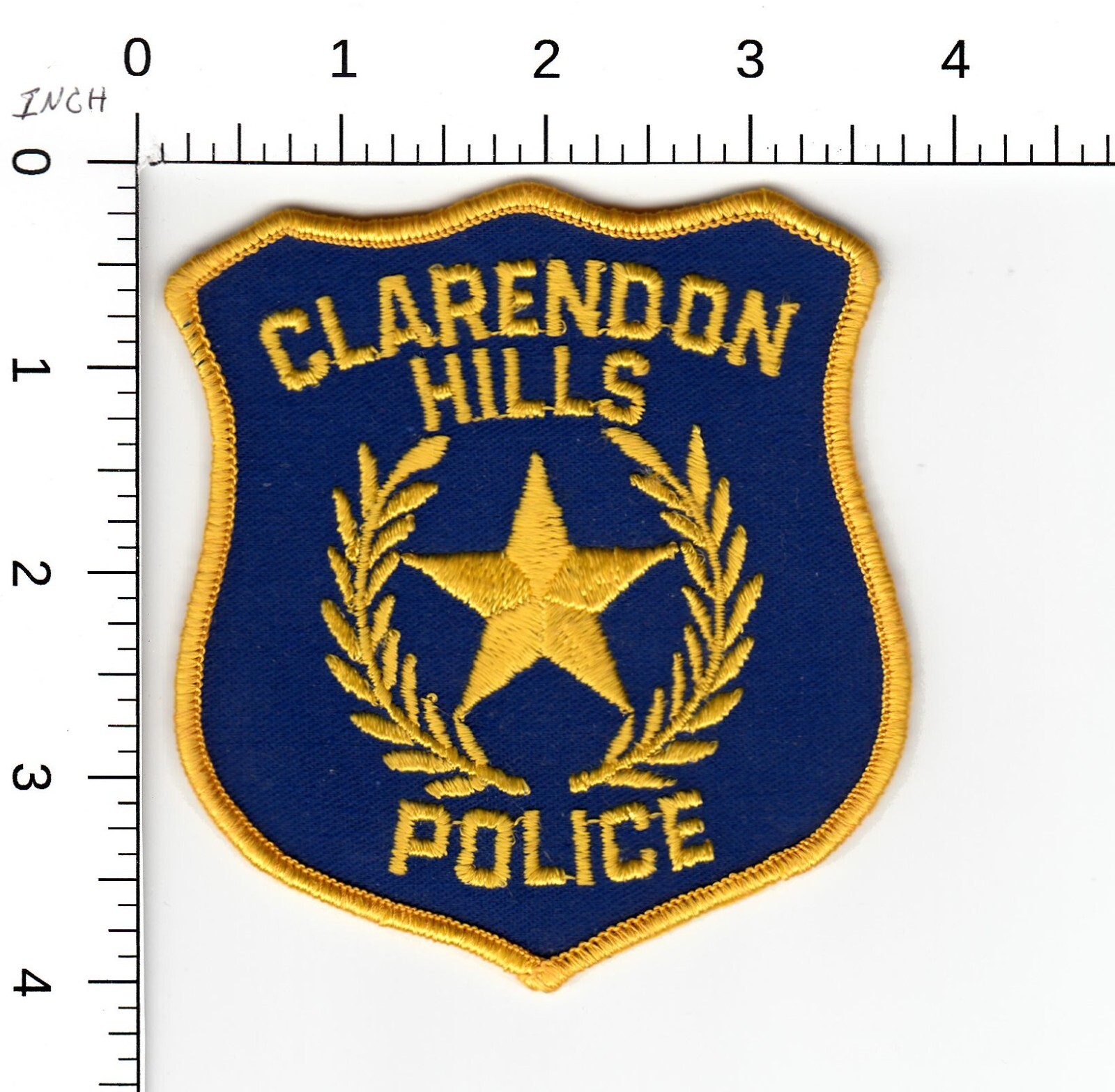 OOOS-- CLARENDON HILLS ILLINOIS POLICE COLLECTIBLE PATCH