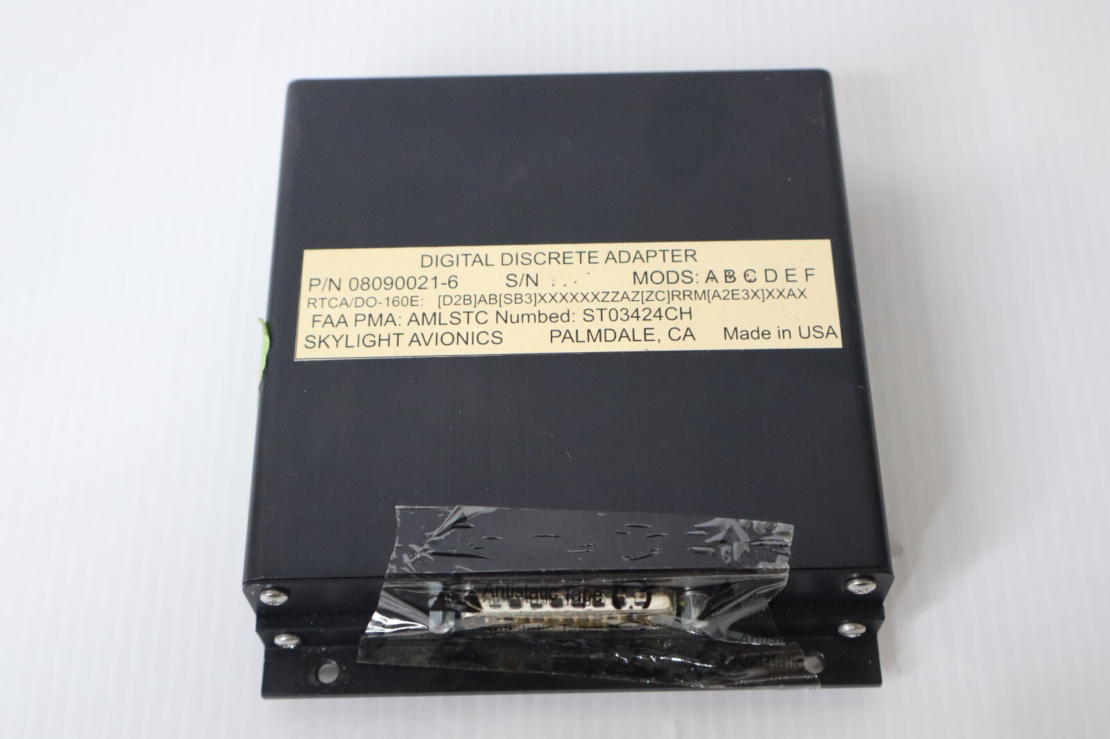 Skylight Avionics 08090021-6 Digital Discrete Adapter Removed Working