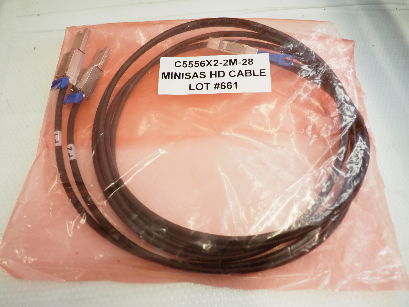 LEONI High Speed Cable C5556X2-2M-28 Minisas HD Cable