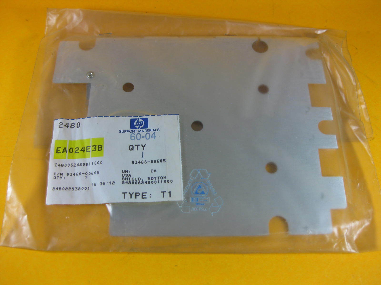 HP Agilent Shield Bottom -- 03466-00605 -- New