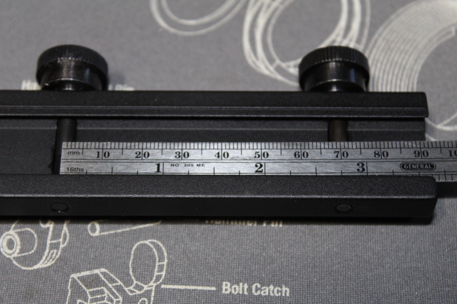 Blackhawk! Universal Flattop Riser Rail #71MT07BK