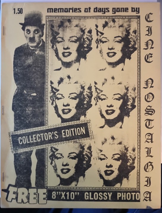 Vintage Movie & Film Fanzine Cine Nostalgia #1 Frankie Larkin Andy Warhol 1971