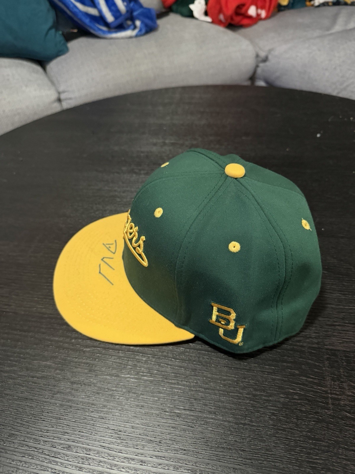 Davis wendzel Signed Baylor Theme night Texas Rangers Hat