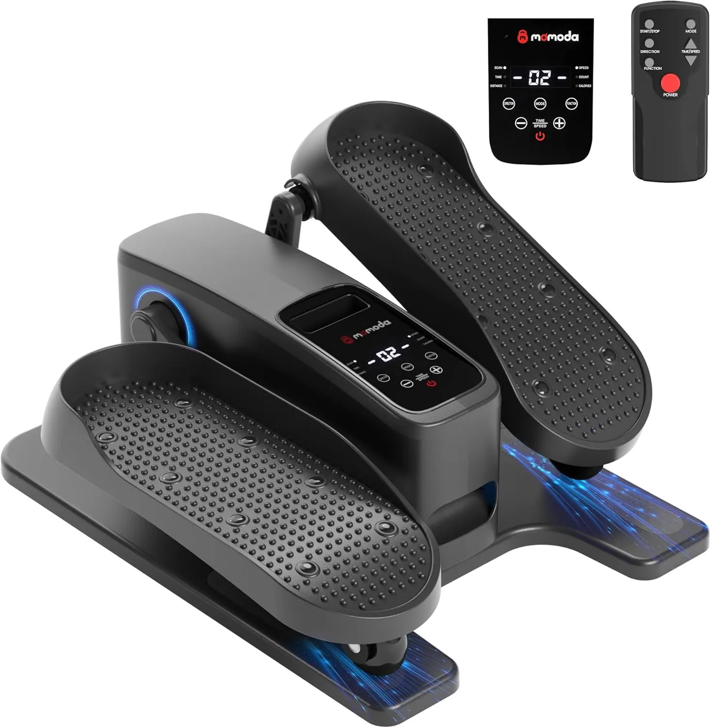 Under Desk Elliptical Machine 2 In 1 Electric Seated Pedal Exerciser 12 Settings