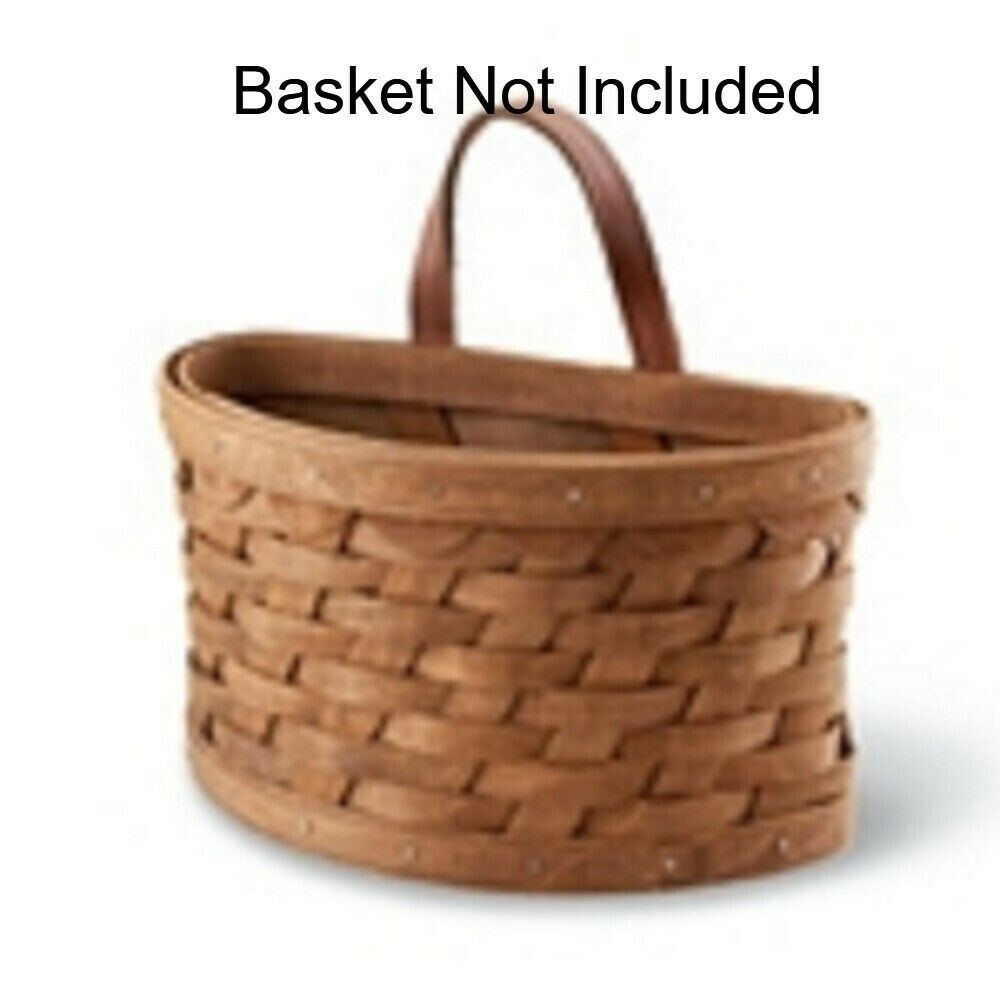 Longaberger Black Solid Small Scalloped Pocket Basket Liner #23217163 - NEW