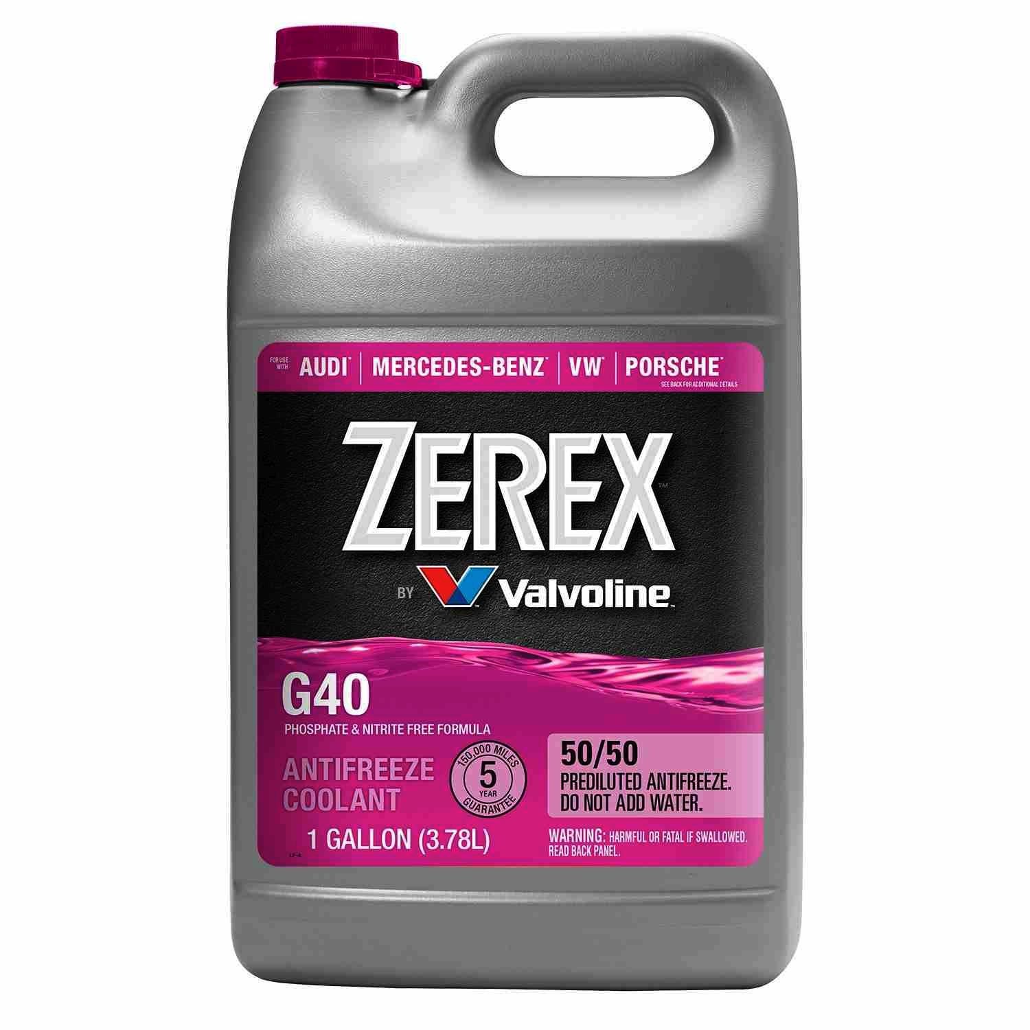 1-Gallon OEM ZEREX G-40 (VIOLET) 50/50 Antifreeze Coolant For MERCEDES 2015-2024
