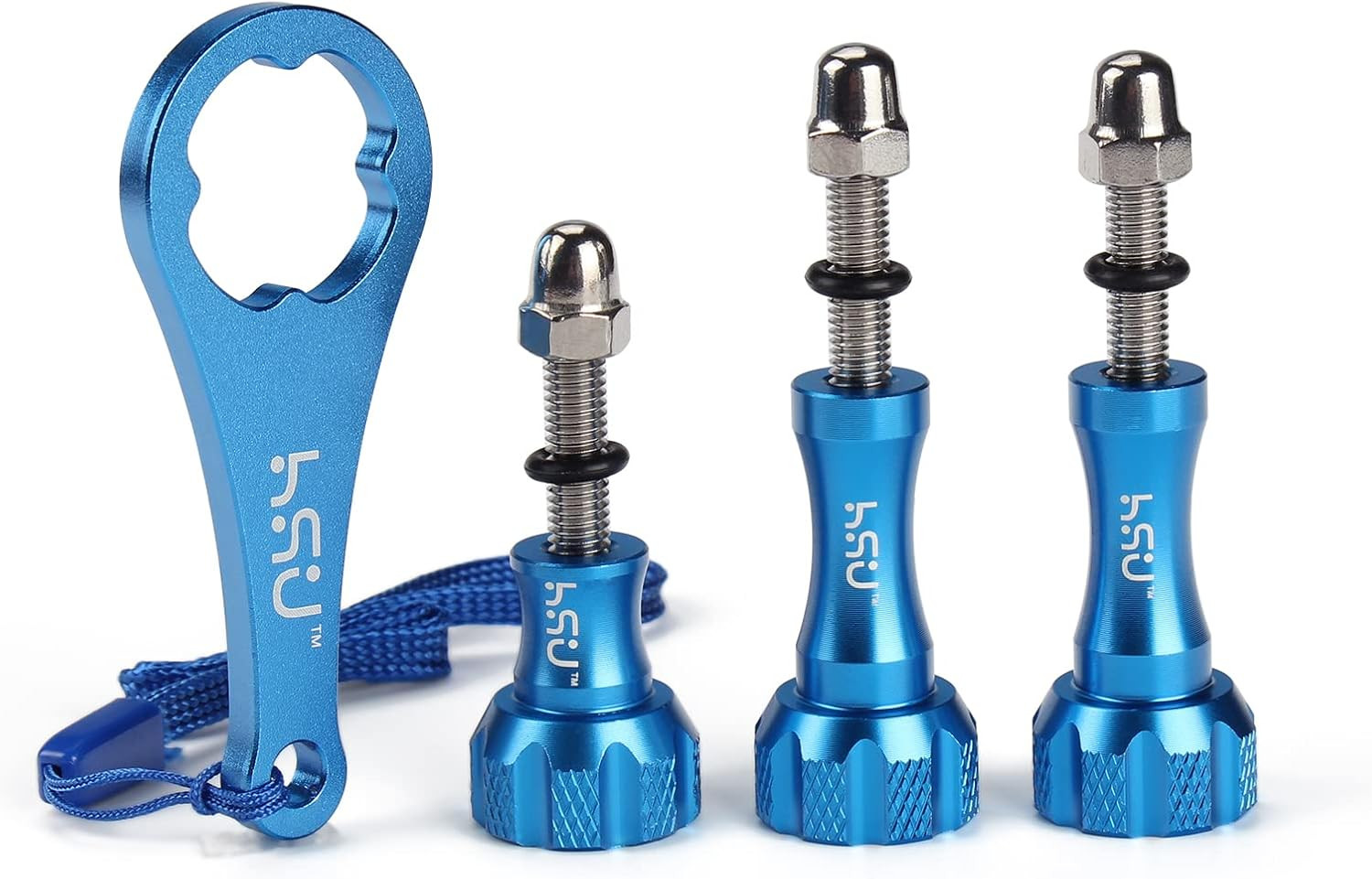 Aluminum Thumbscrew Set + Wrench for Gopro Hero 13, 12, 11, 10, 9, 8, 7, 6, 5, 4