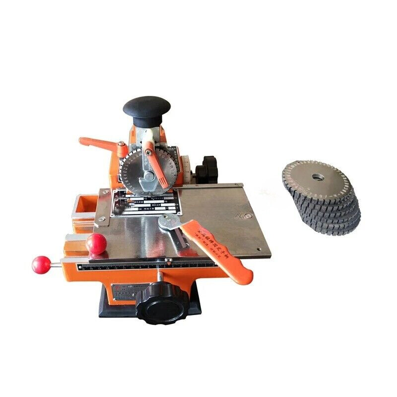 Semi-automatic Steel Embossing Machine Manual Metal Aluminum Alloy Nameplate Dog