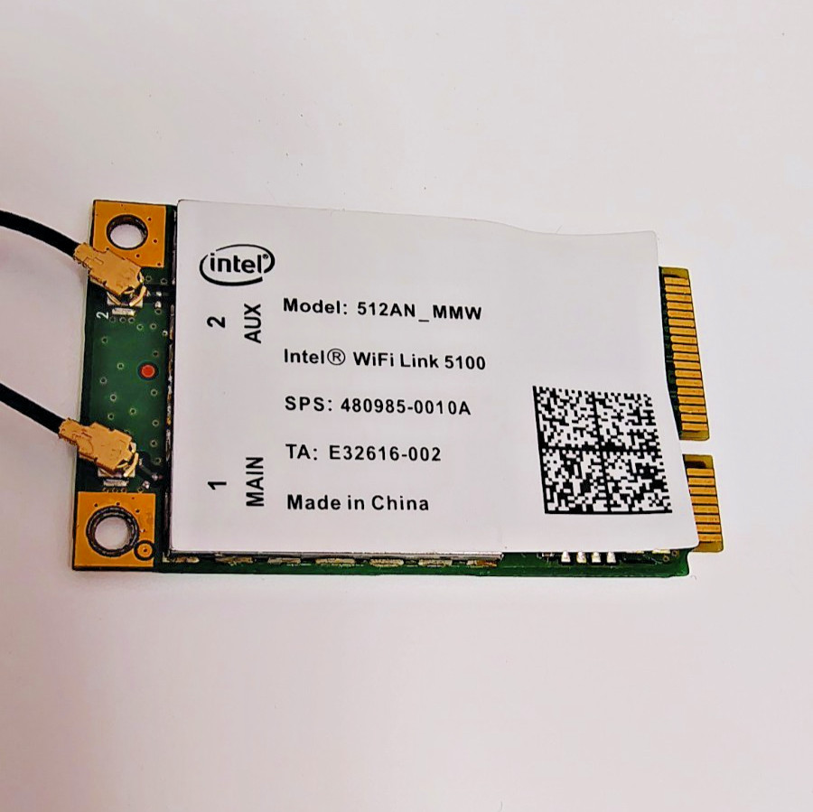Intel WiFi Link 5100 Model 512AN_MMW MIMO 802.11 A/B/G Draft n
