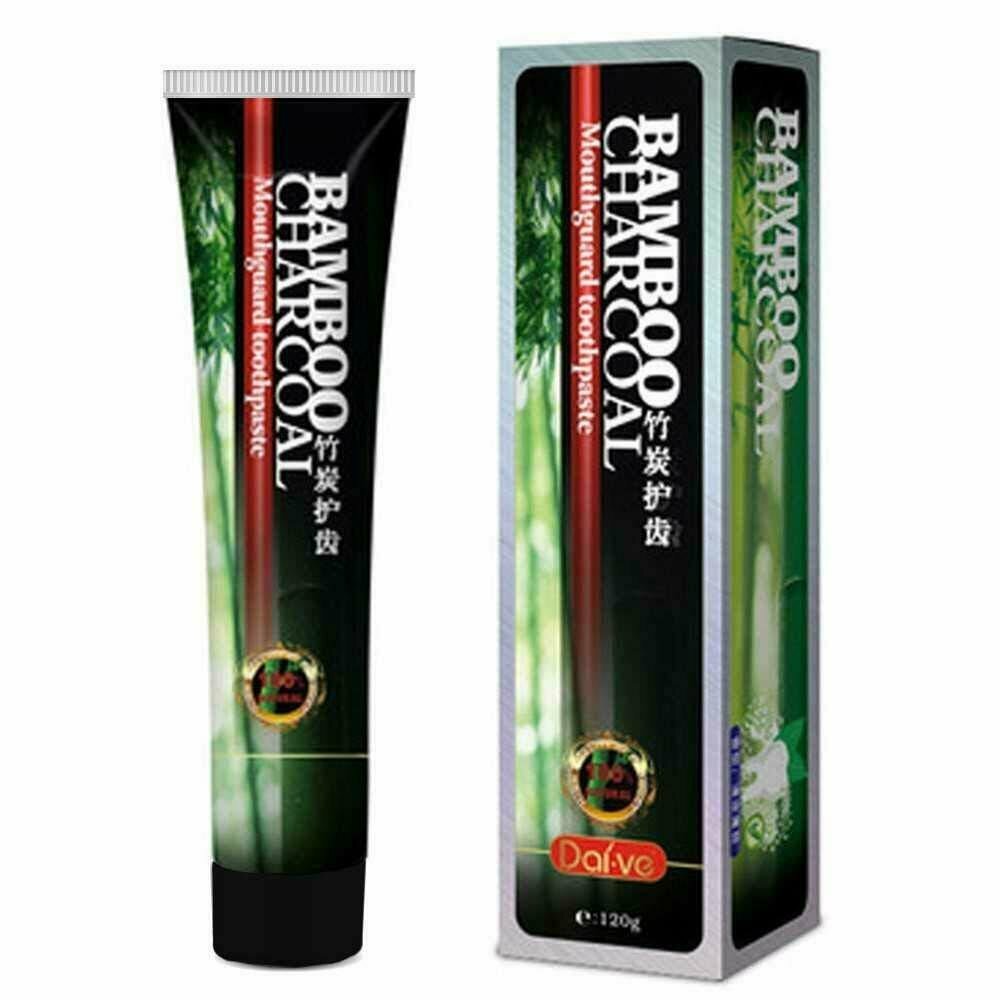 Activated Bamboo Charcoal Toothpaste Natural Teeth Whitening w/ Mint Flavor