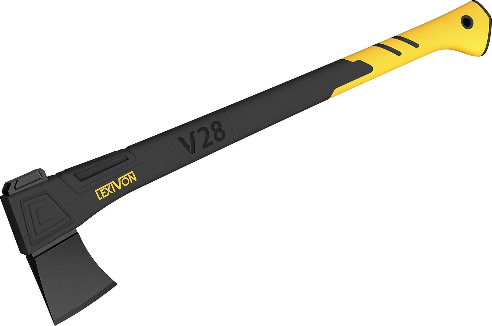 LEXIVON V28 Chopping Axe, 28-Inch Lightweight 28-Inch, Black & Yellow