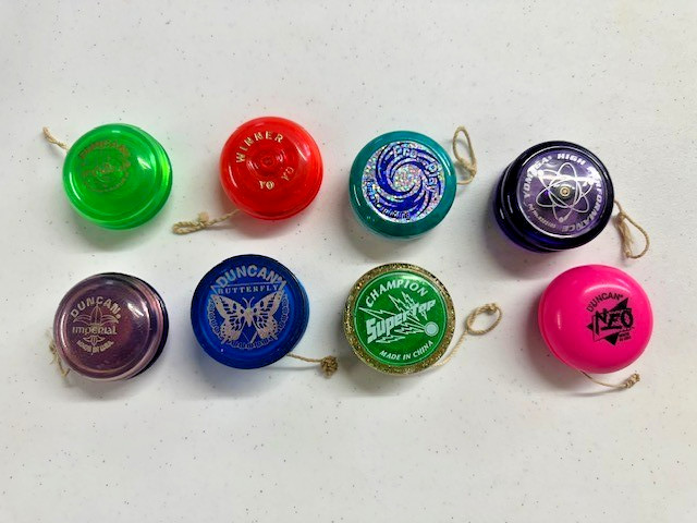 Vintage Yo Yos 80s 90s Duncan Butterfly NEO Imperial Champion Winner Lot of 8