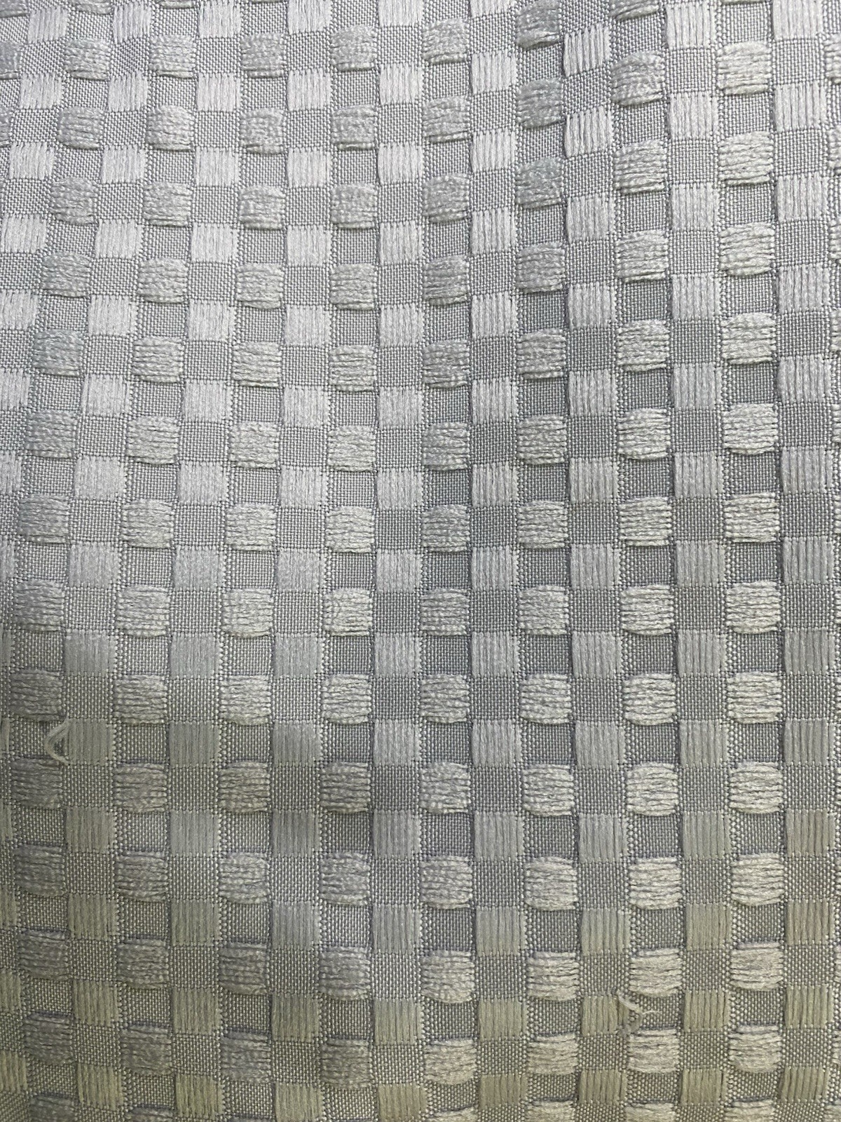Shower Curtain 4 pc set-Waffle Textured curtain, Liner, Hooks, & Bath Mat - Gray