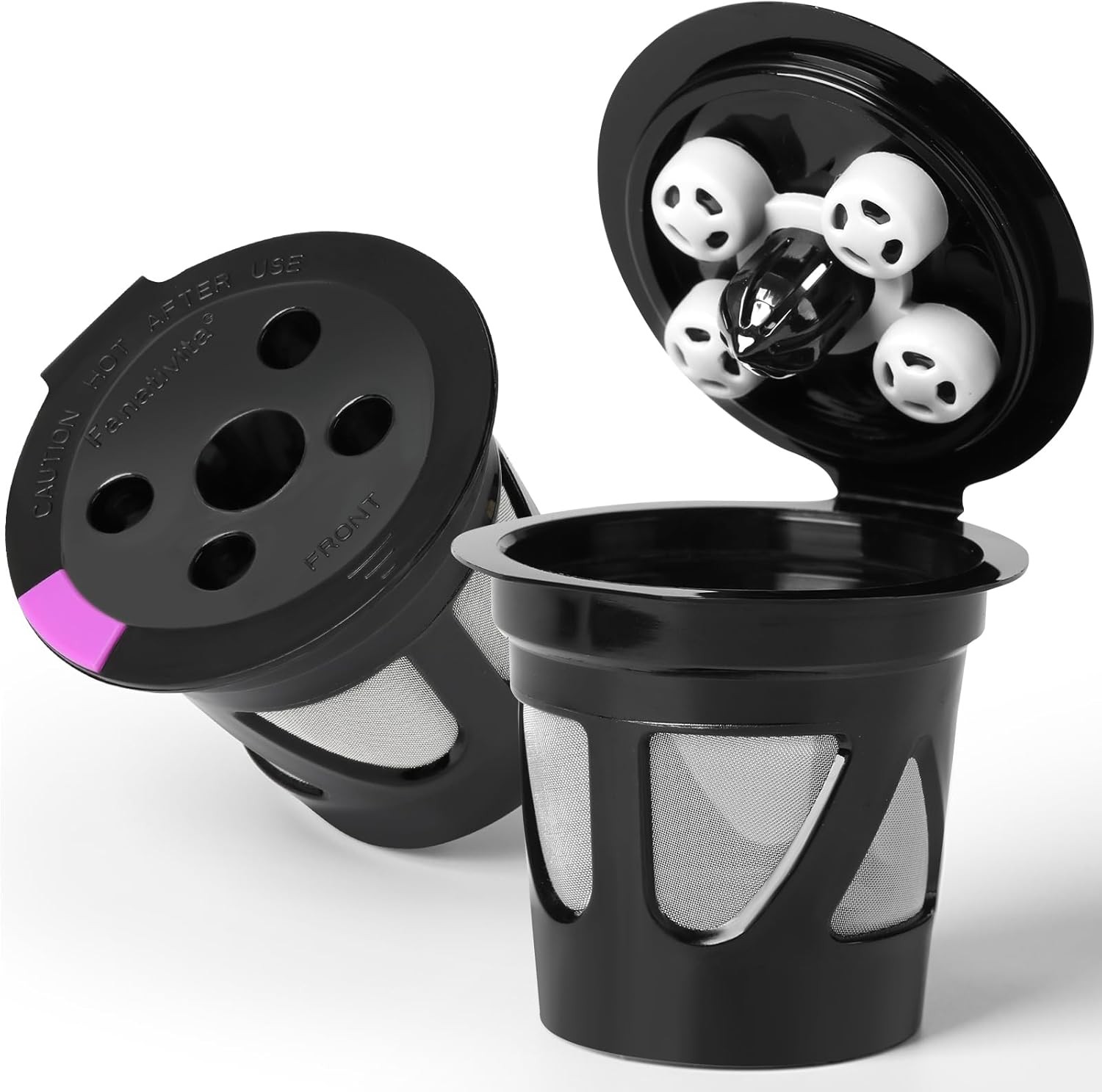 2-Pack Reusable K Cups for Keurig – Universal, Multi-Hole, K Supreme & K Slim