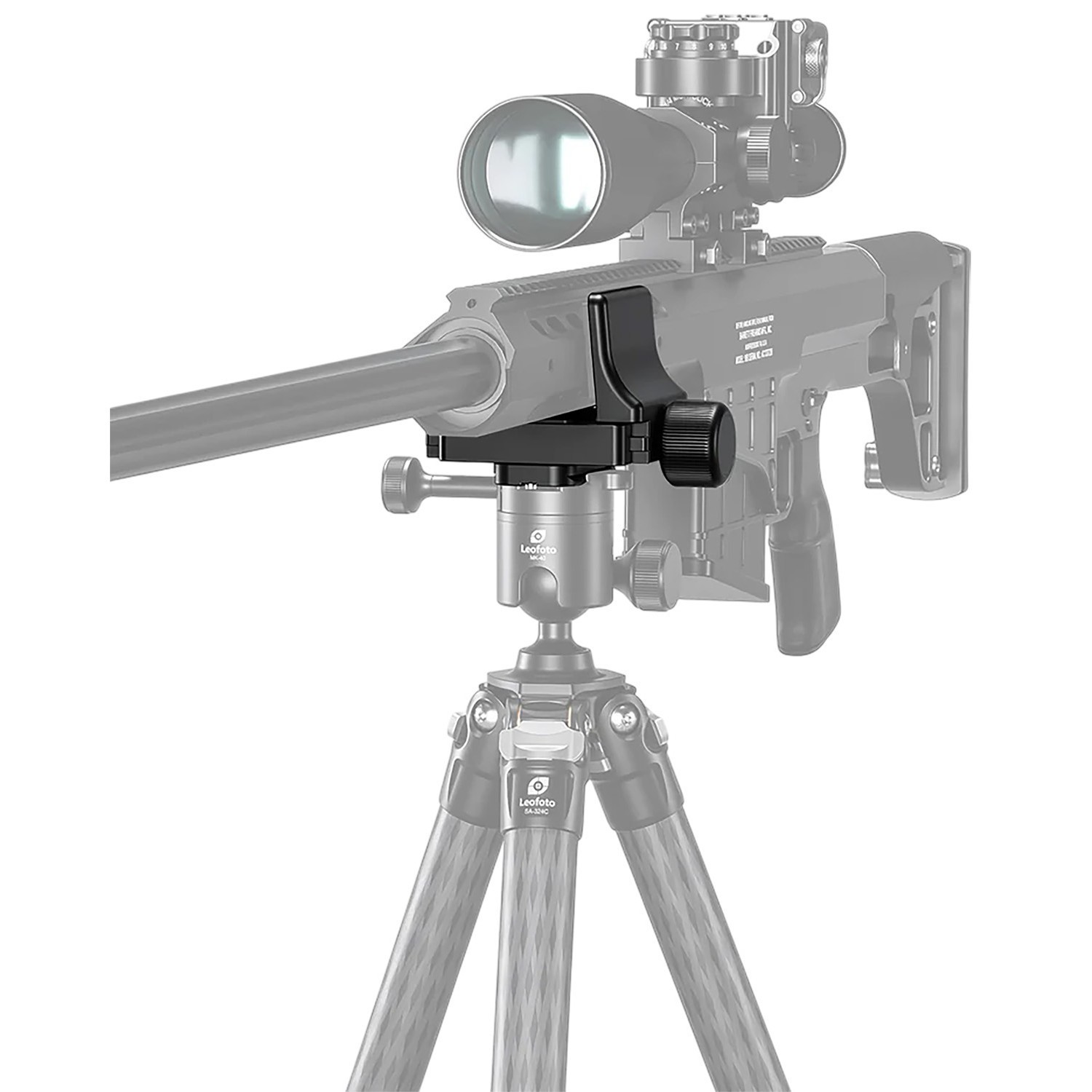 Leofoto Clamp Mount, Arca Compatible, 3/8" Tripod Thread, 1–3" Jaw Range #GS-3