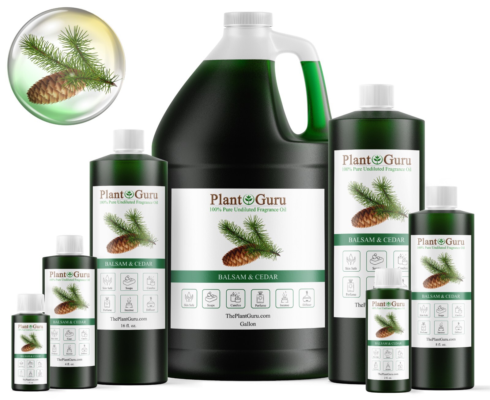 Balsam And Cedar Fragrance Oil For Candle, Soap Making, Diffuser and Burners