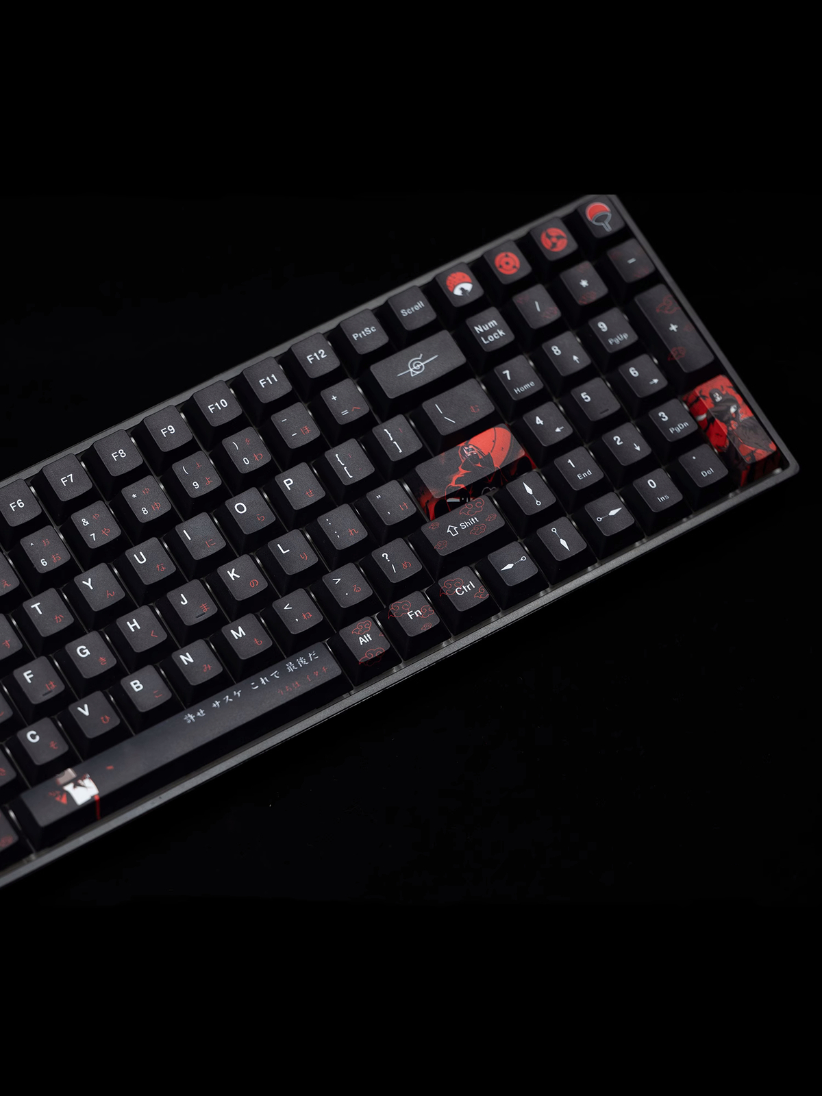 Uchiha Itachi Theme Dye-subs PBT Keycap Set
