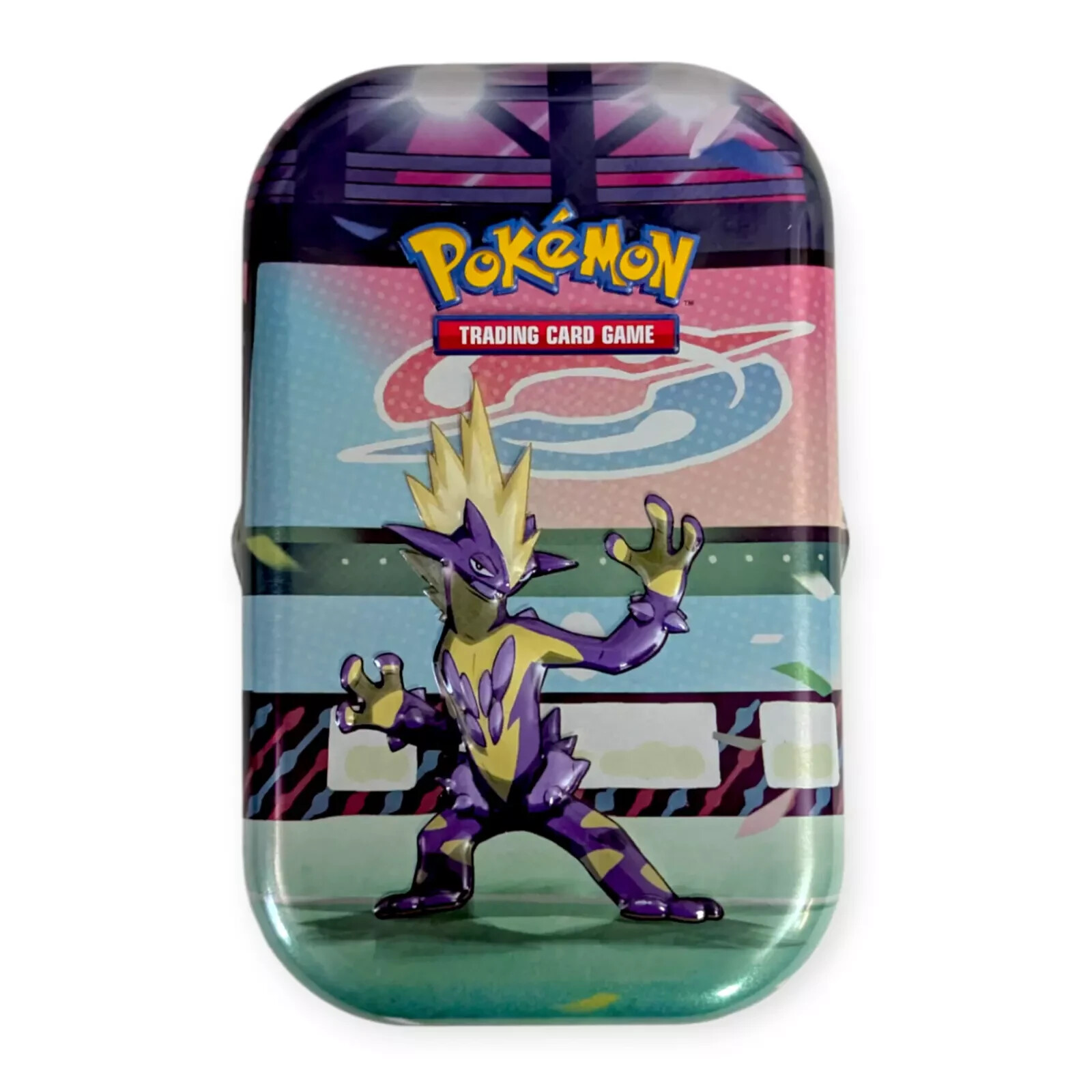 Galar Powers Pokemon Mini Storage Tin H21 TOXTRICITY EMPTY With Art Card