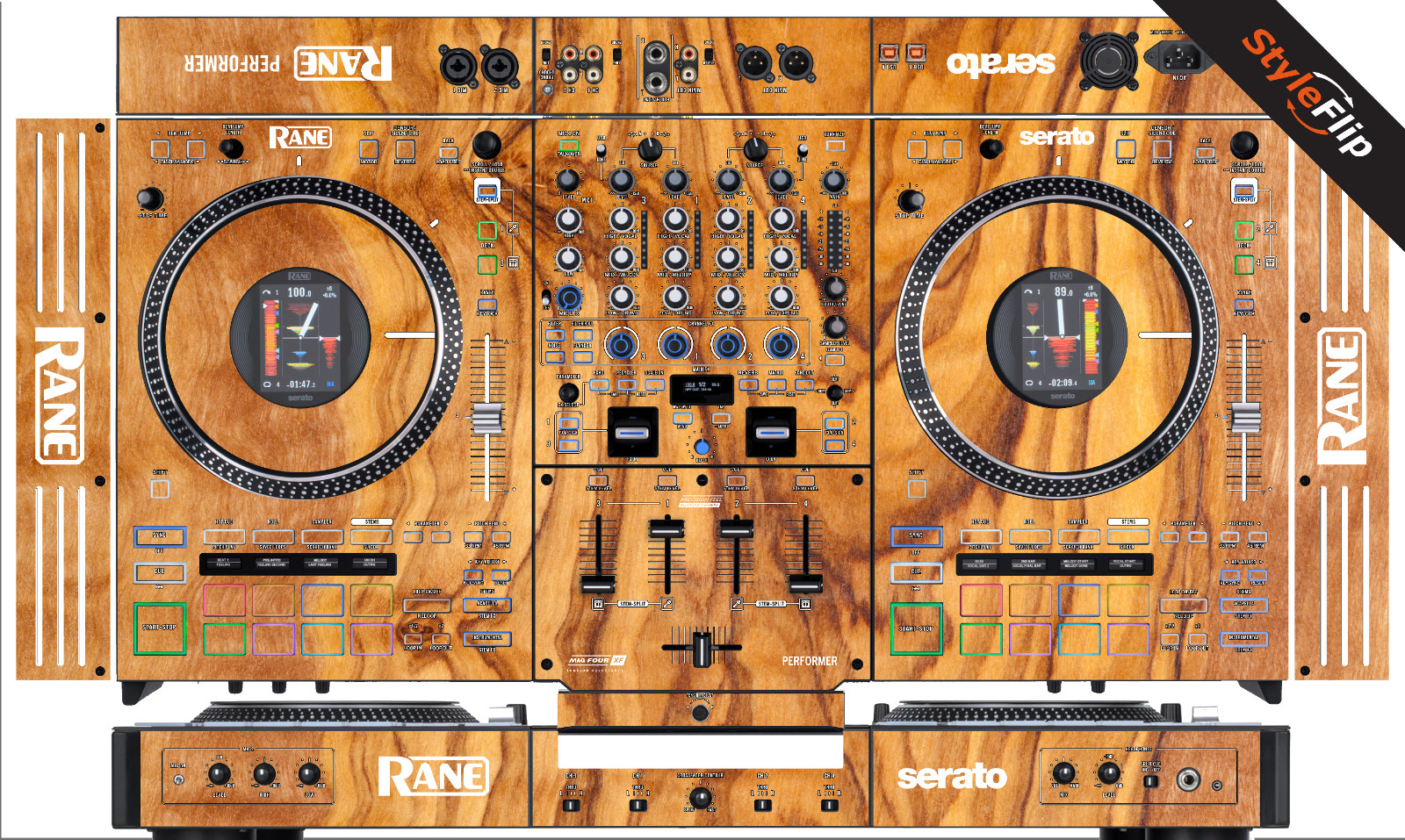 Rane Performer Skin | Wood 6  | Protective Decal | StyleFlip Skins