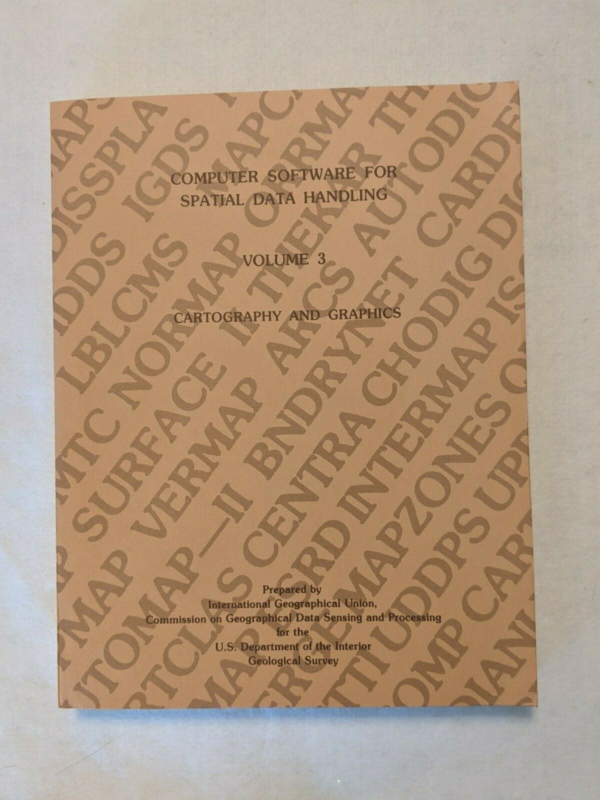 Computer Software For Spatial Data Handling 3 Volume Set Vtg 1980 ed. Marble