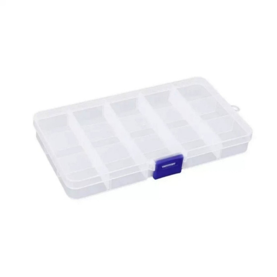 6 Clear Jewelry Box Plastic Bead Storage Craft Container Earrings Organizer-#/#