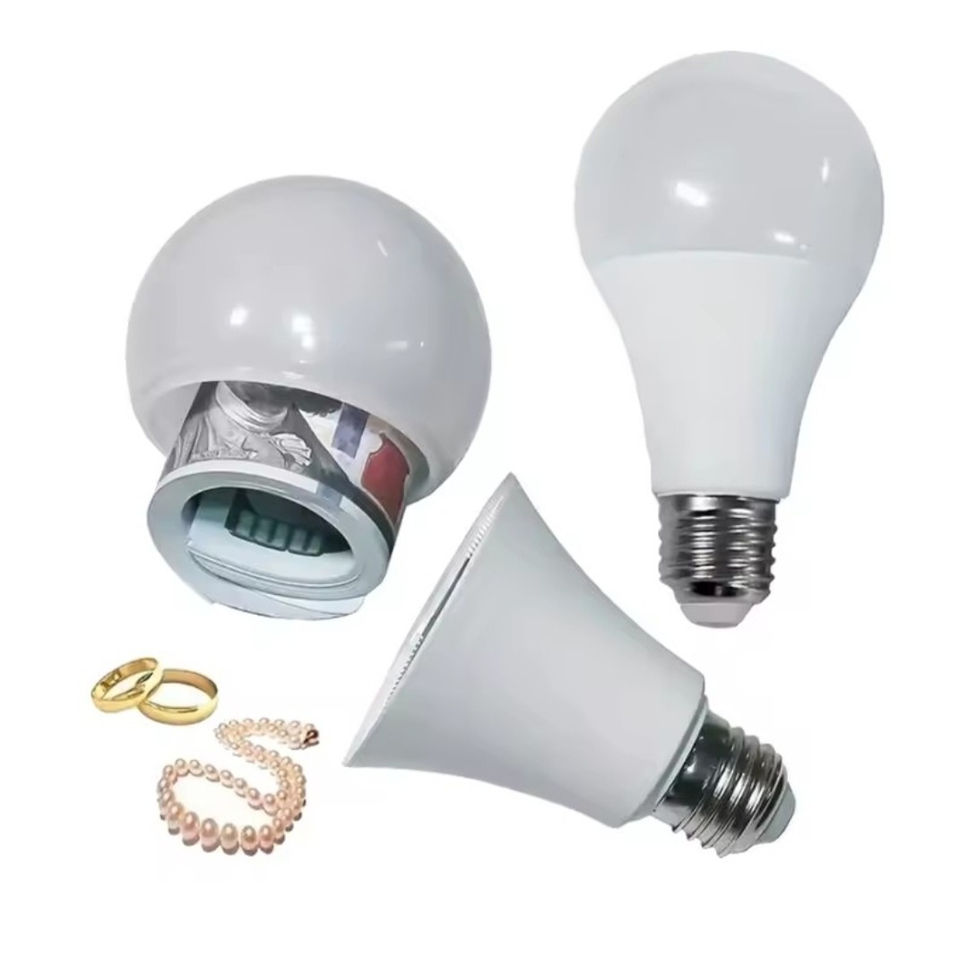 Light Bulb Secret Compartment Safe Hollow Diversion Hidden Stash Can Security