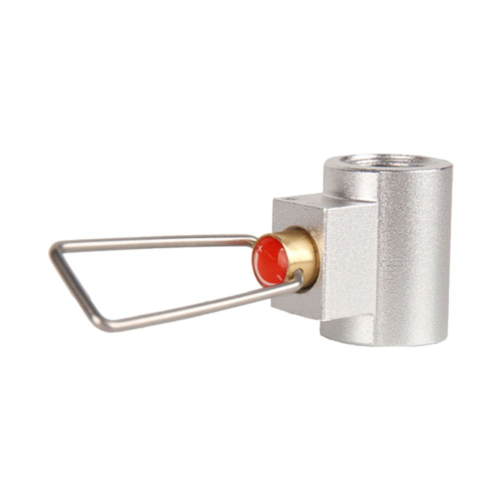 Durable Gas Cylinder Adapter Silver Brass Transfer Joint for Outdoor Refilling