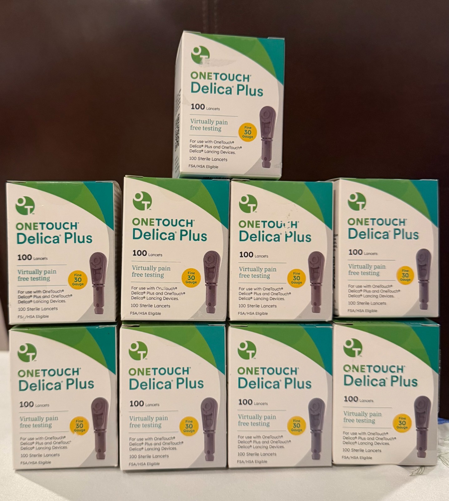 100 OneTouch Lancets Delica Plus Extra Fine 30/33 Gauge 19 Boxes