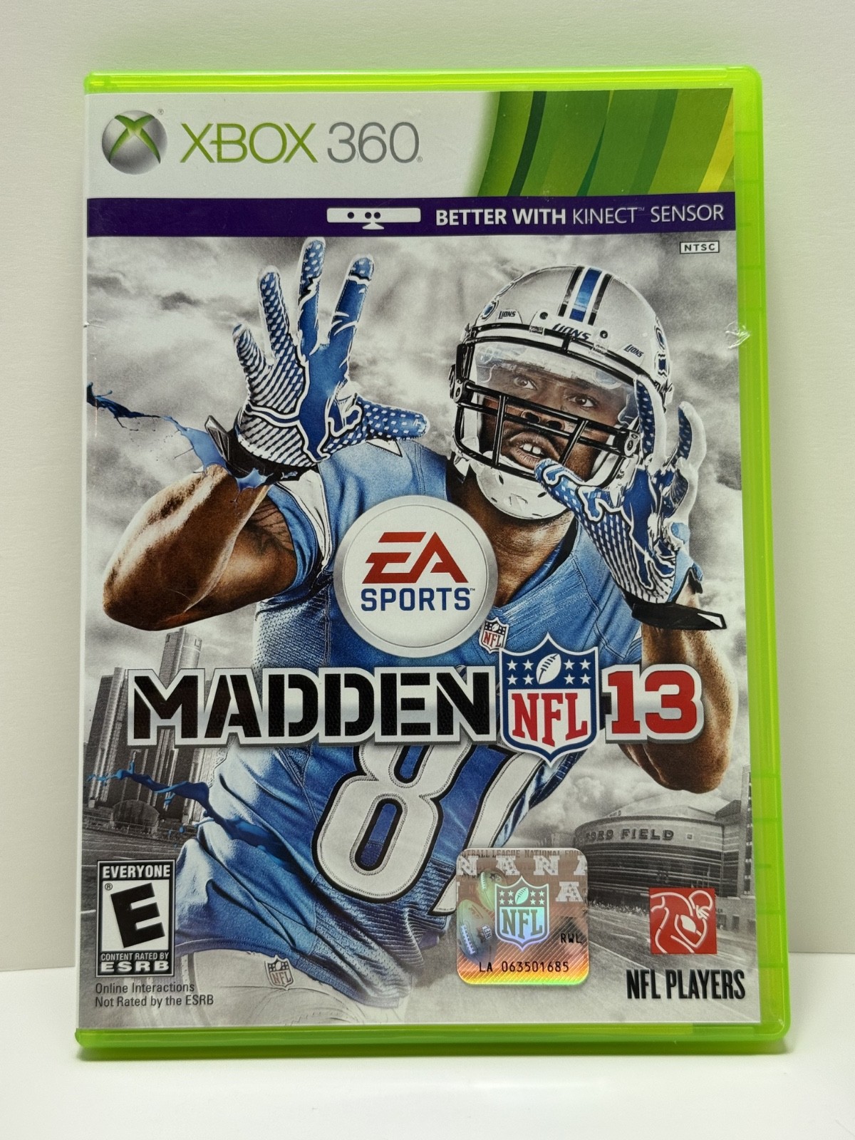 Xbox 360 Madden 13 Case Only with Manual NO GAME
