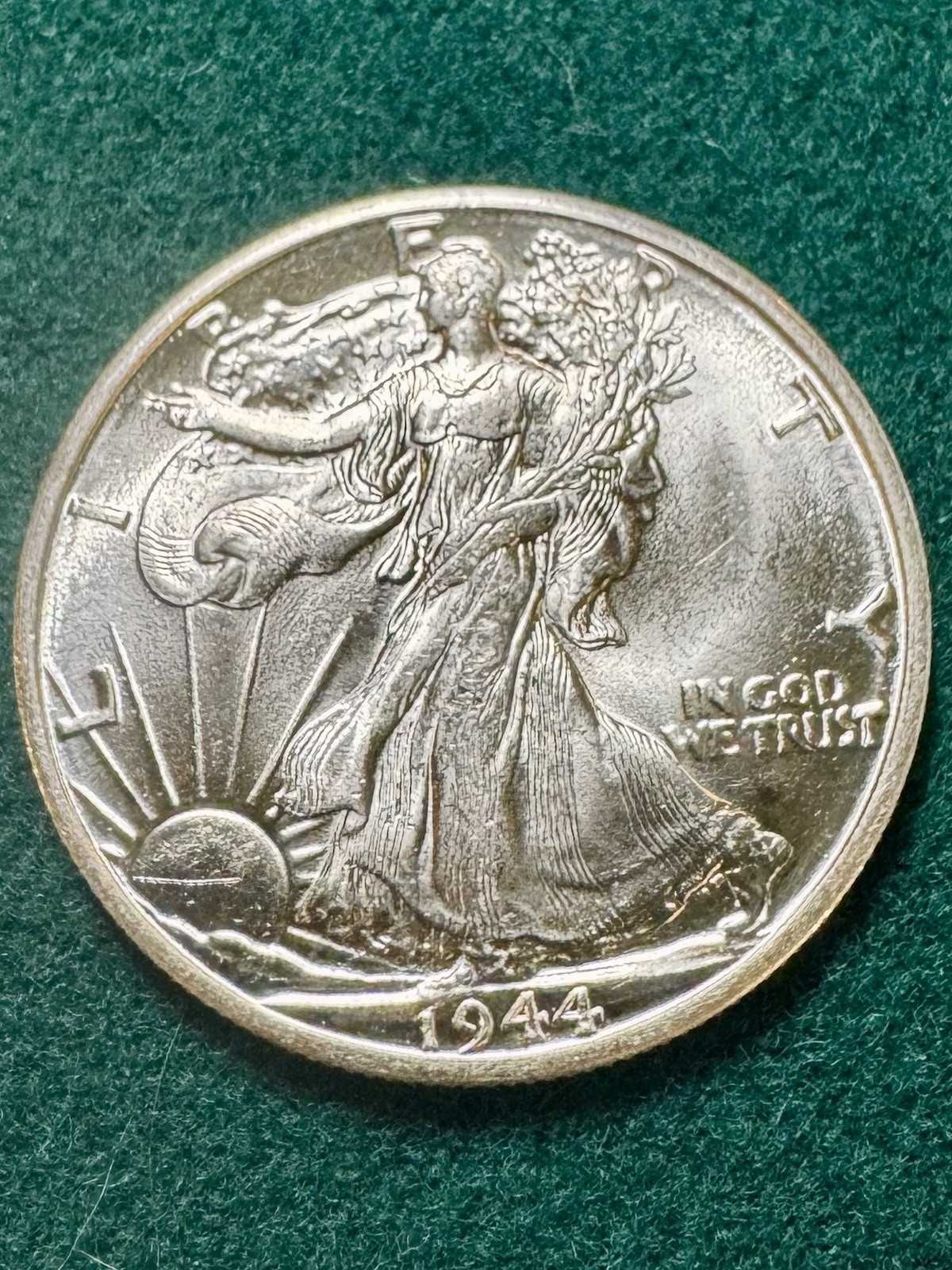 1944-D Walking Liberty Half Dollar Blazing Gem BU #2